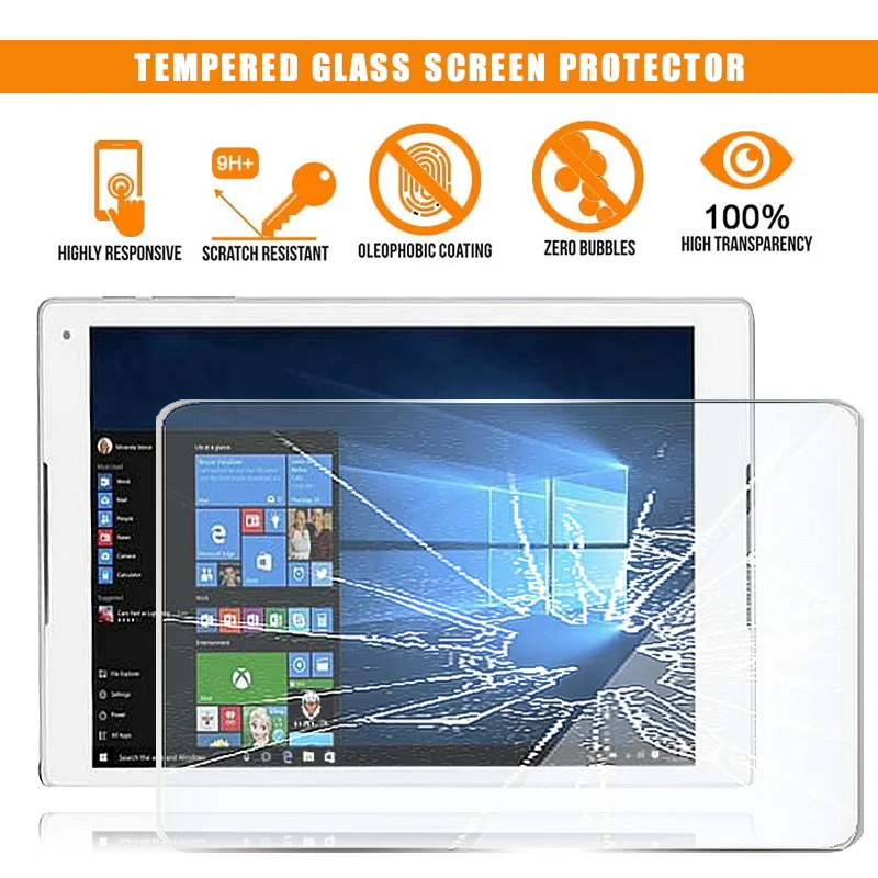 For Alcatel Plus 10 Tablet Tempered Glass Screen Protector 9H Premium Scratch Resistant Anti-fingerprint HD Clear Film Cover