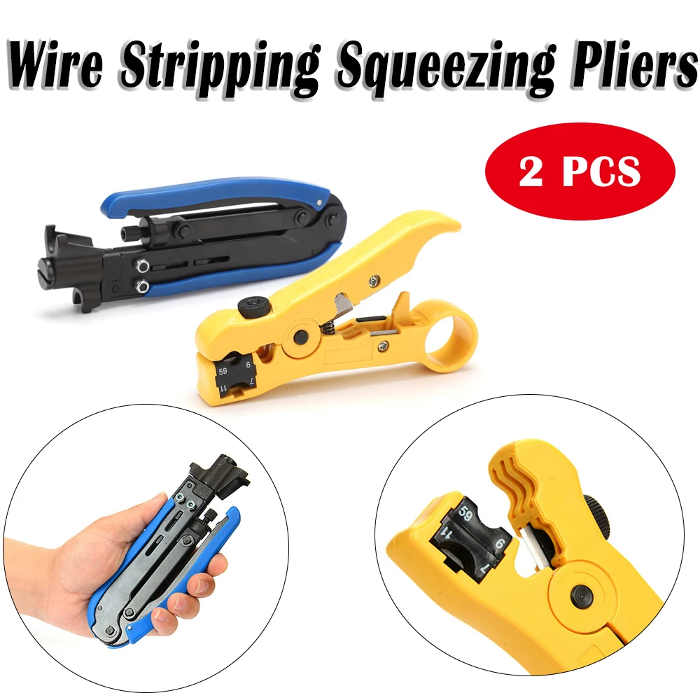 Pliers Wire Stripper Cable Cutter Multitool Stripping Cutting Plier Set Side Snips Industrial-grade Electricians Hand Tools