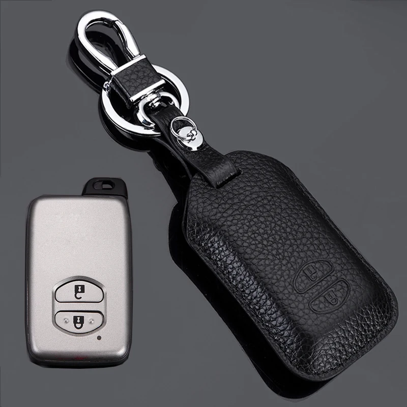 Leather Car Key cover key case For Toyota Land Cruiser Prado 150 Camry Prius Crown Subaru 2013 2014 Foreste Outback XV