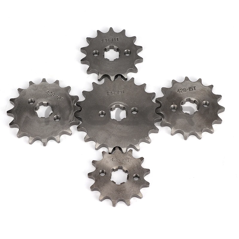 Front Engine 428# 12T 13T 14T 15T 16T 17T 18T 19T Teeth 17mm Chain Sprocket With Retainer Plate Locker