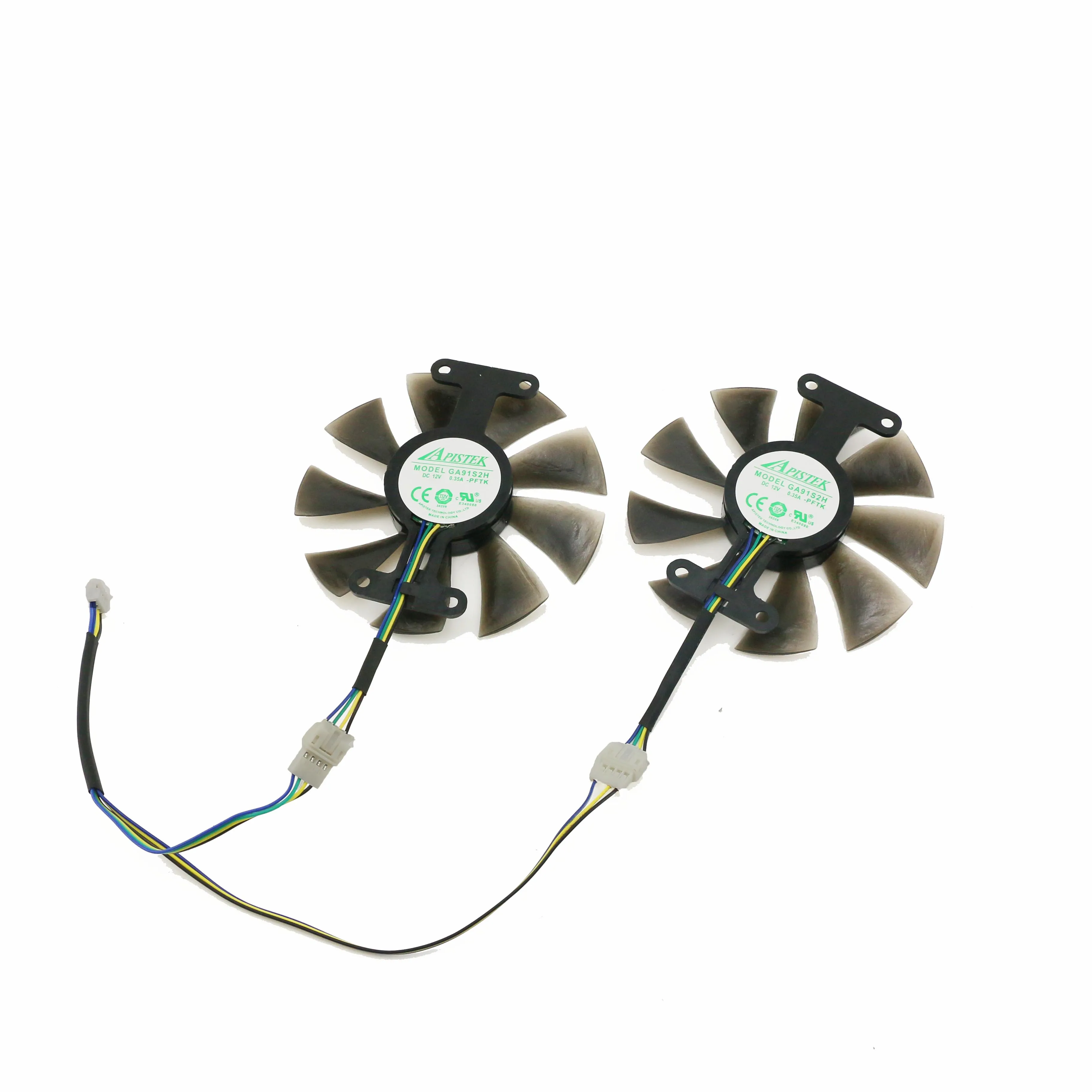 2PCS Cooling Fan For SAPPHIRE RX560 RX 460 550 Graphics Card Video Card Fan GA91S2H DC 12V 4PIN 85MM