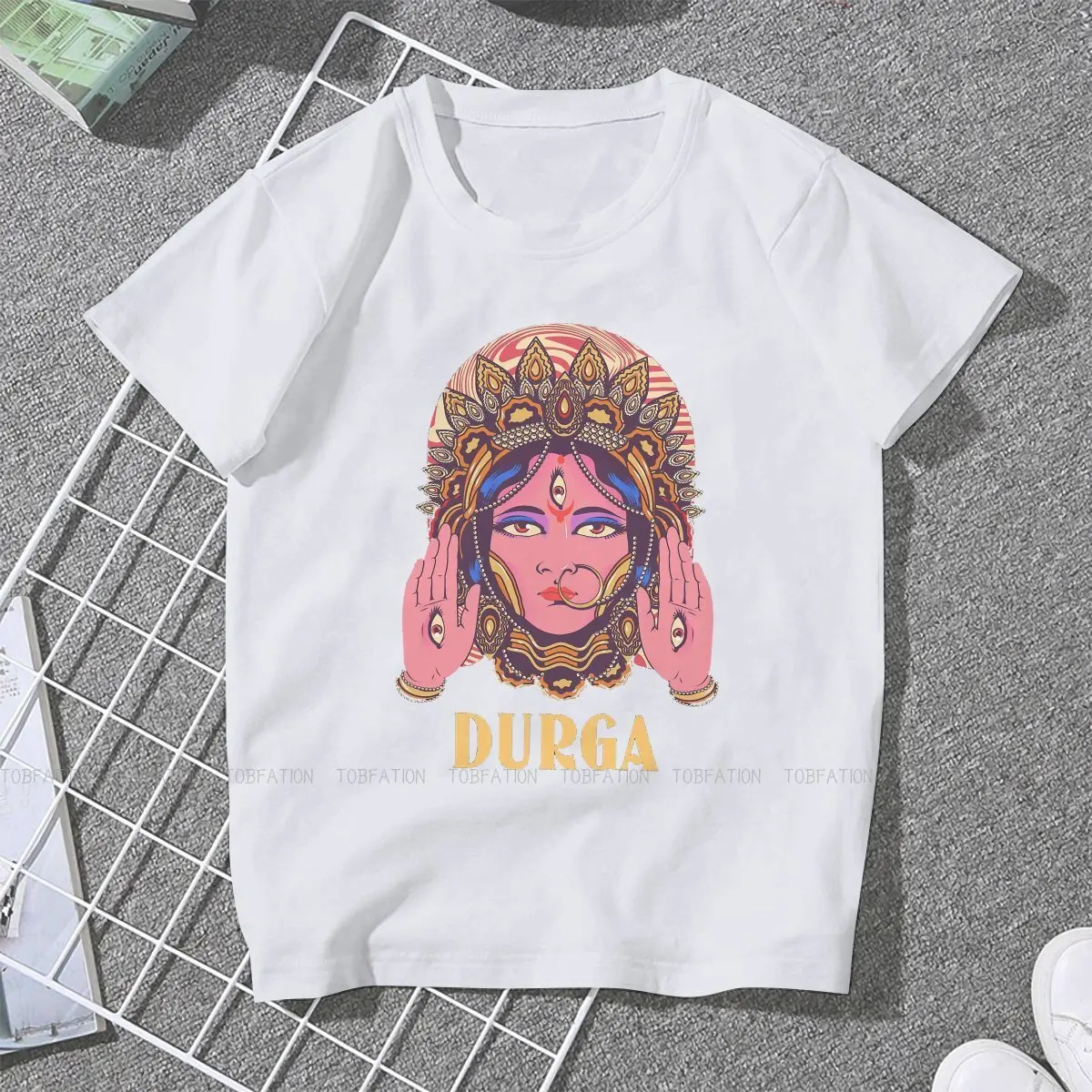 Durga Fashion TShirts Divinity Female 5XL Harajuku Pure Cotton Tops T Shirt O Neck Oversized