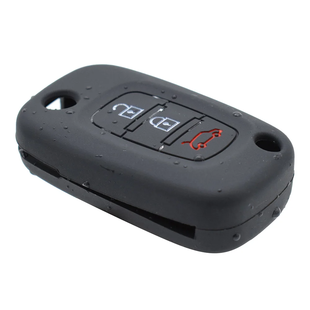 Silicone Remote Key Case Fob Shell Cover For LADA Priora Kalina Granta Vesta Xray X-Ray Skin Holder 3 Button 2014 2015-2019 2020