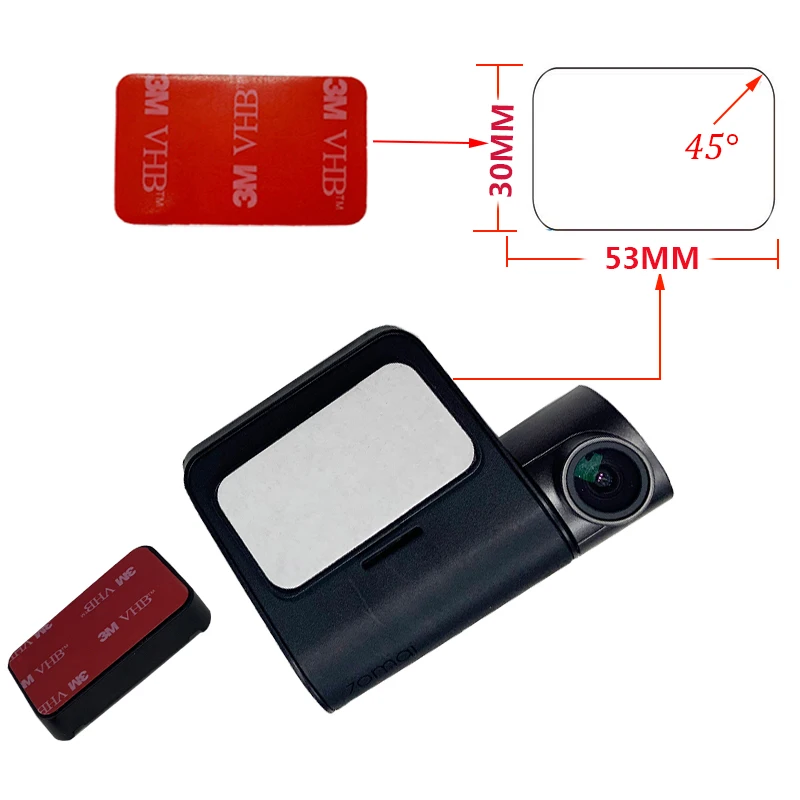 For 70mai Pro Dash Cam Smart VHB Sticker and Static Stickers Suitable for 70mai Pro Car DVR VHB Stickfor 70mai Pro Mount