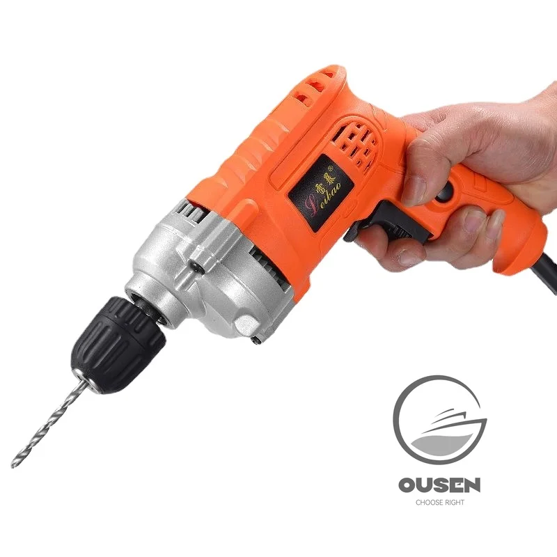 220V 710W 50HZ High Power Multifunction Torque Electric Drill High Power Double Reduction Electric Hand Drill For Perforator