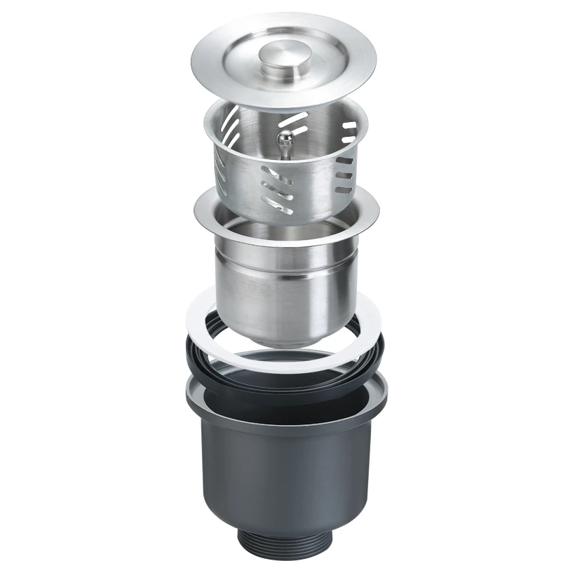 Kitchen sink double sink sink pipe fittings sink stainless steel sink set single and double sink drain pipe   WJB32519