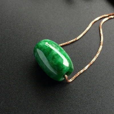 Natural Burmese Emerald Green Passepartout Amulet Pendant 925 Silver Necklace Elegant Princess Jewelry Best Gift