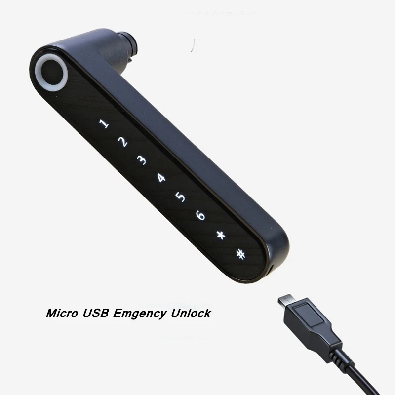 Imagem -04 - Egfirtor Punho Inteligente Tuya wi fi Deadbolt Fechadura da Porta Biométrico de Armazenamento Impressão Digital Eletrônico Inteligente Casa Segurança Bloqueio Automático