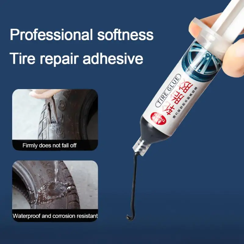 1pcs 30ml  Tire Repair Adhesive Automobile Tire Repair Side Hard Injury Tire Filling Adhesive Super Glue Car Rubber Repair