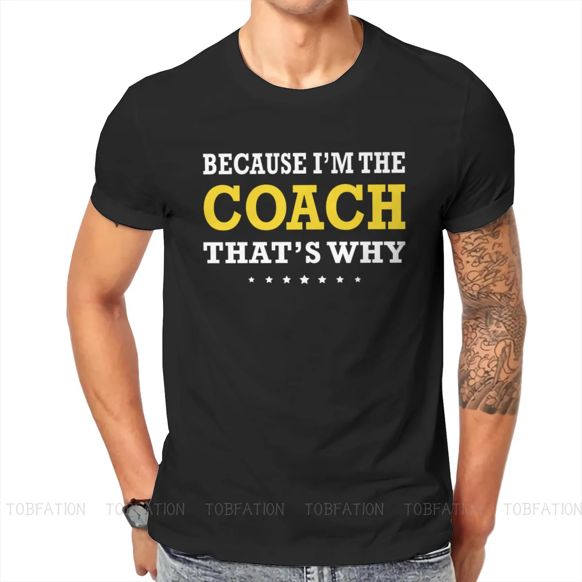 Because I\'m The Coach Unique TShirt Falconry Austringer Hawk Comfortable Creative Gift Clothes T Shirt Short Sleeve Hot Sale