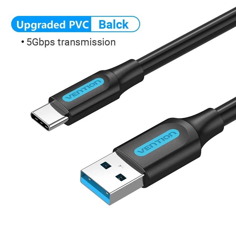 Vention USB Typ C Kabel 3A Schnellladung USB 3.0 Kabel für Samsung Galaxy S10 S9 Huawei P20 10 Pro Typ-C Datenladekabel