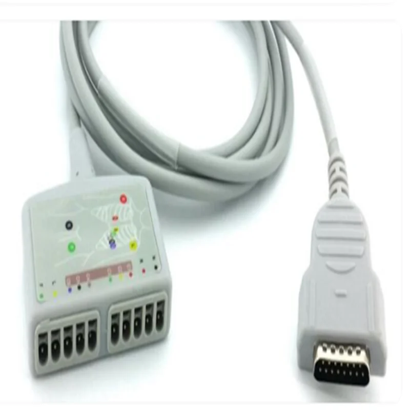 

GE MAC500/100 Multi-link 12-lead EKG Trunk cable with leadwires for ECG machine Medical ECG EKG Cable and Wire TPU
