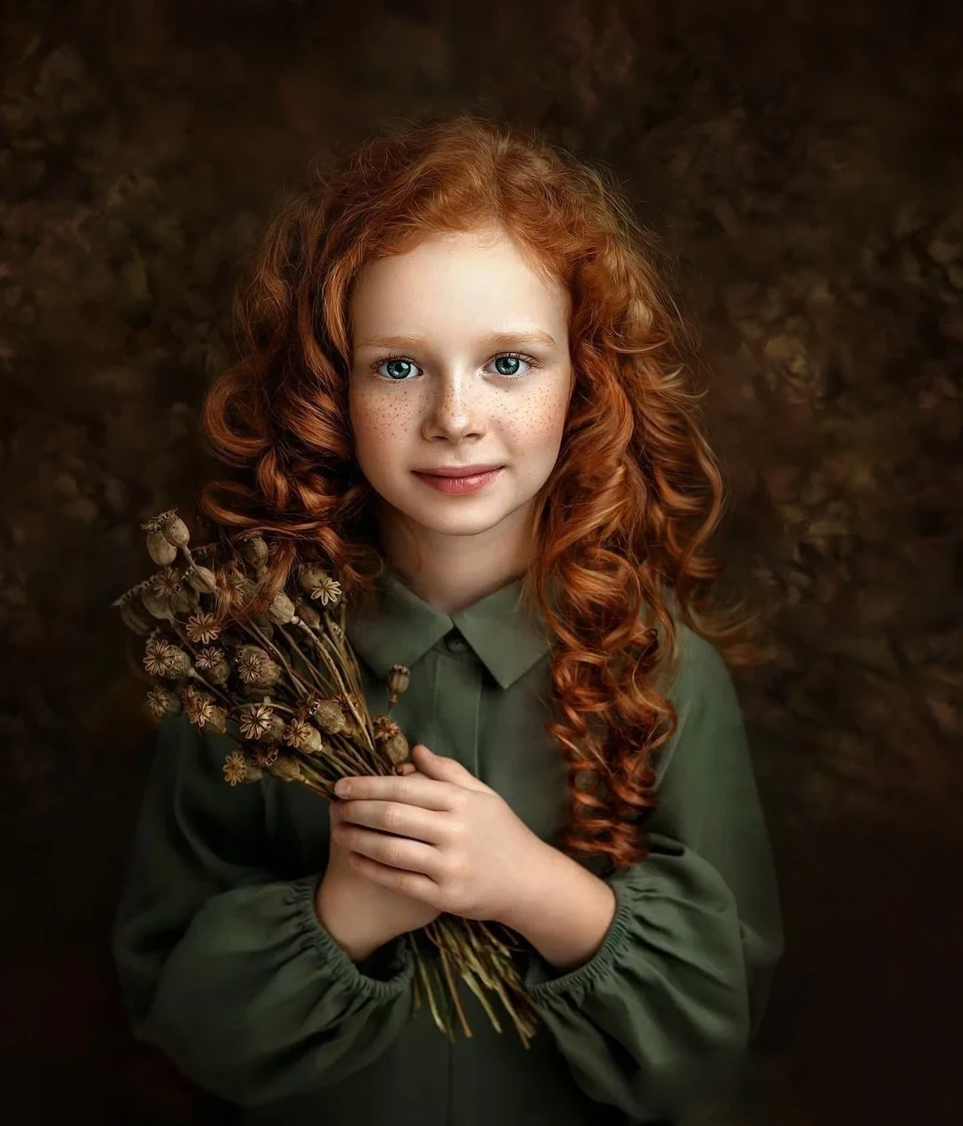 สีน้ําตาลเข้มทารกแรกเกิดเด็ก Portrait Head Shot การถ่ายภาพฉากหลังบทคัดย่อ Texture Old Master พื้นหลังสําหรับ Photo Studio Props