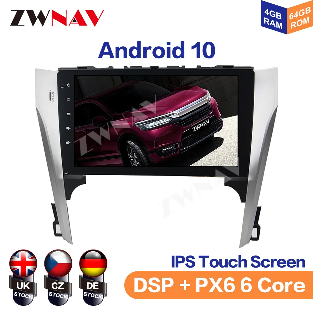 Android 10 4GB Car Radio GPS Navigation For Toyota Camry 2012 2013 Auto Stereo Radio Player Multimedia Player Screen Head Unit