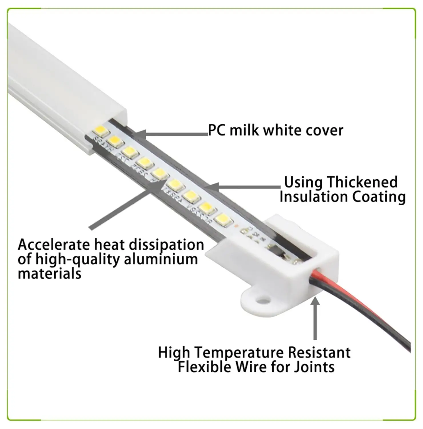 LED Rigid Light Strip High Brightness 30cm/40cm SMD 220V LED Fluorescent Floodlight Tube Bar Industries Showcase Display Lamp