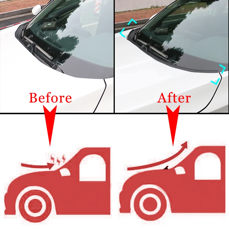 Samochód DIY pasek uszczelniający Windshied Spoiler Filler Protect Edge Weatherstrip Strips naklejka akcesoria samochodowe dla Nissan Maxima