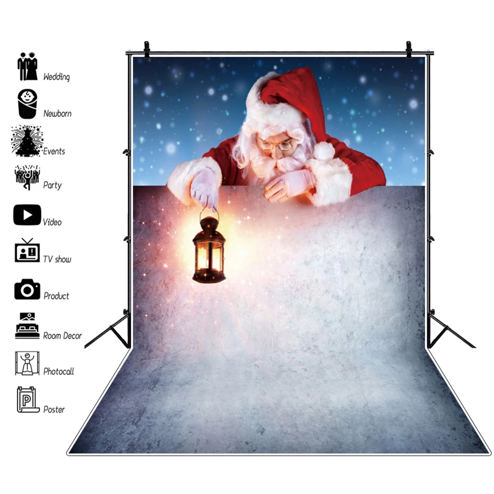 Fondo de Navidad Santa Claus invierno bebé retrato fotografía fondo Photozone vinilo fotófonos para fotos sesión fotográfica Prop