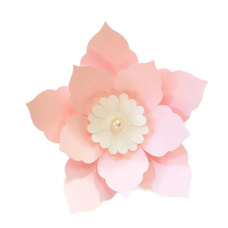 10CM Easy DIY Paper Flowers For Wedding Backdrop Decorations Paper Crafts Nursery Wall Deco Art Baby Shower Birthday Floral Deco