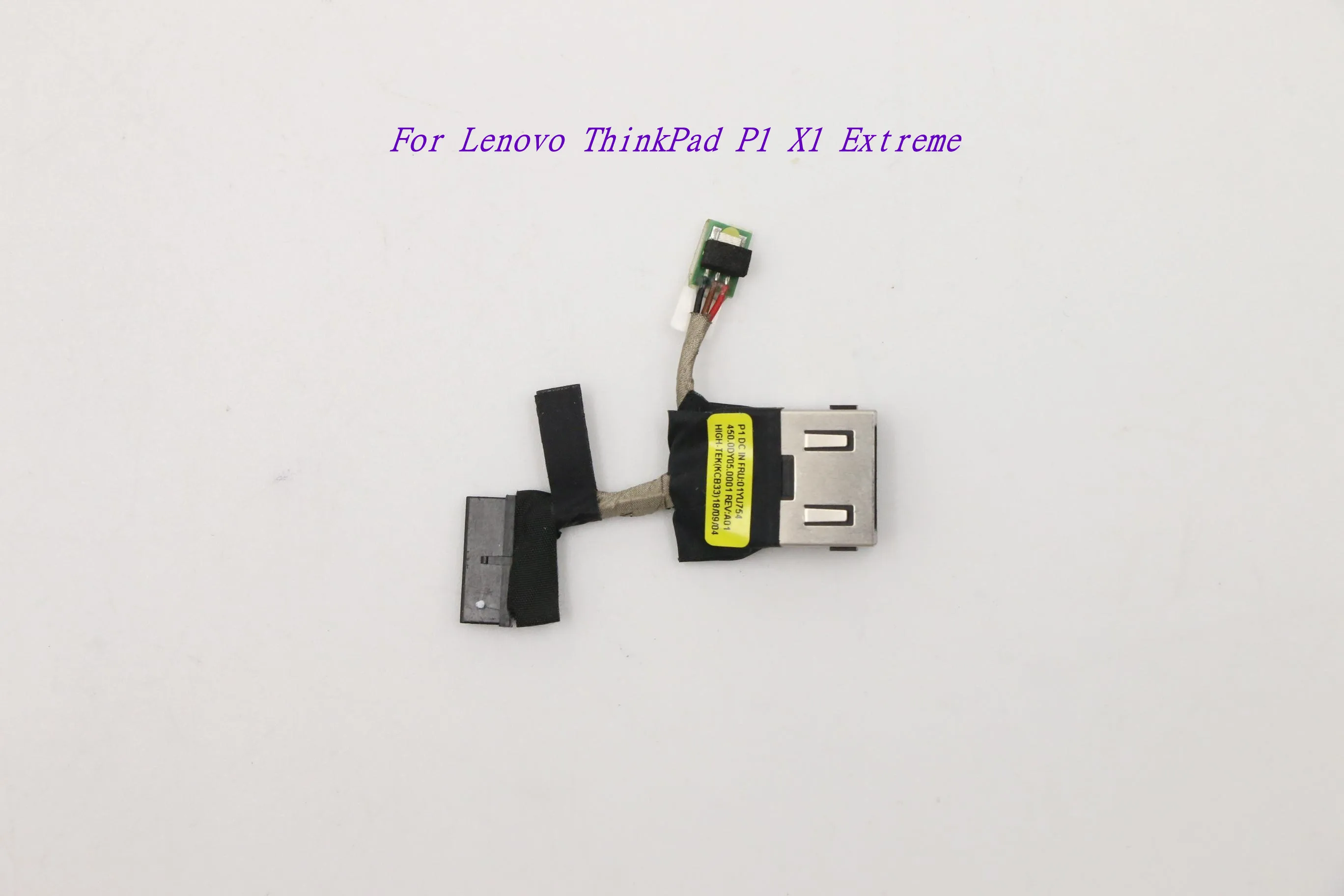 Novo/orig para lenovo thinkpad p1 x1 extreme 450.0dy05. 0001 01yu754 dc no conector do porto de carregamento do cabo de tomada de potência