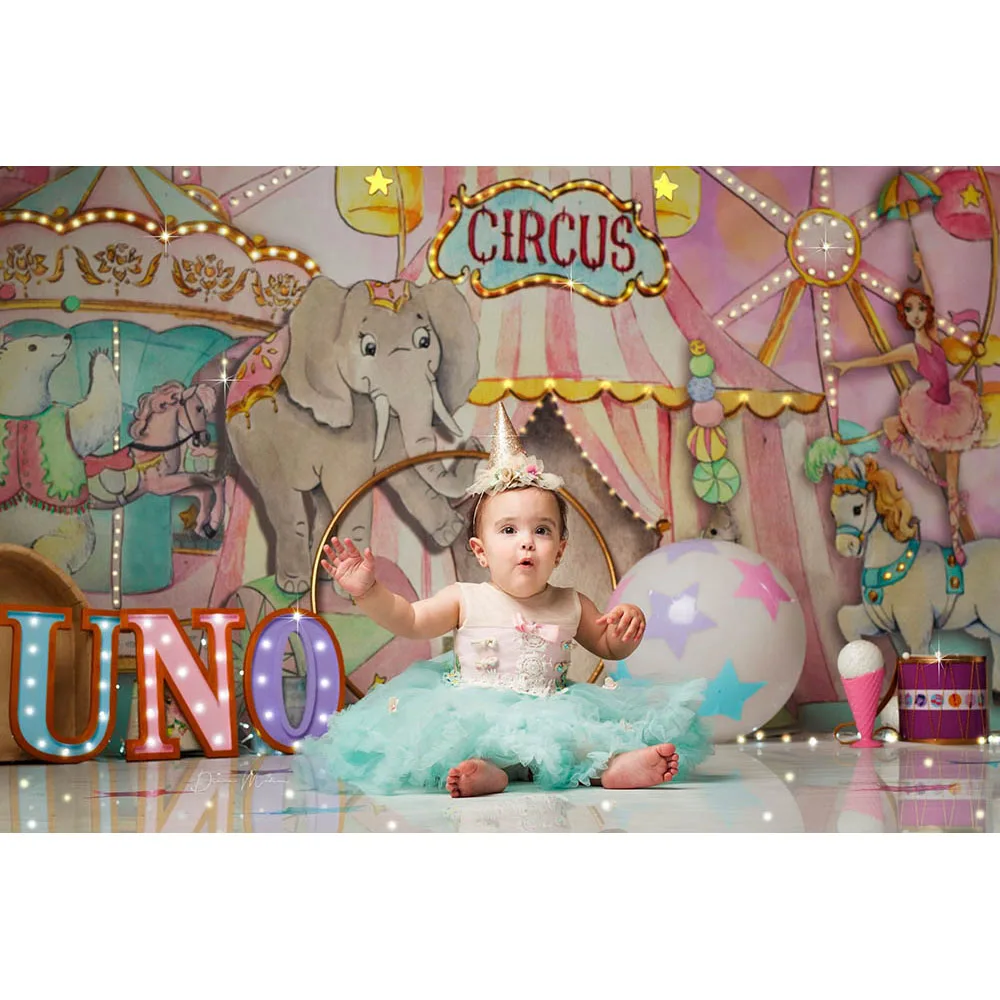 سيرك فرقة خيمة خلفية الوليد استحمام الطفل حفلة عيد ميلاد التصوير خلفية التصوير الفوتوغرافي صور استوديو الديكور الدعامة
