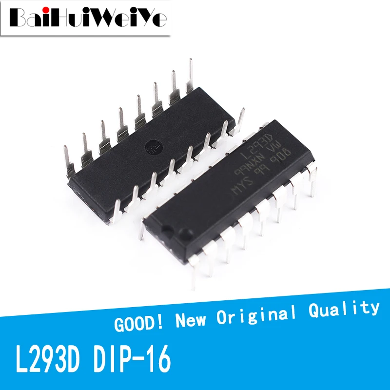 10Pcs/Lot L293D L293 DIP-16 Stepper Driver Motor Driver New IC Amplifier Chip Good Quality Chipset DIP16