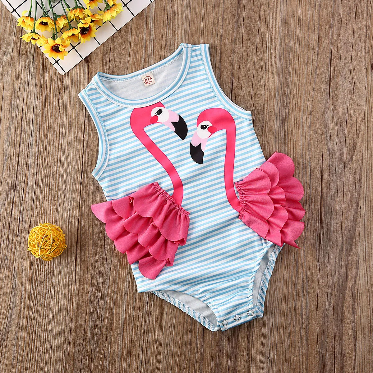 Baby Girl Bikini Set Girls Swimwear Fruit Bownot Dot BIkini set Kids One piece Strappy Ruffled Swimming Swimsuit Costume Bathing