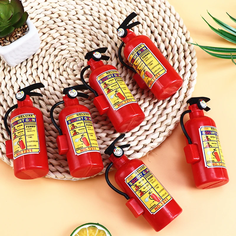 Funny Mini Fire Extinguisher Toys Whole Person Prank Toy Mini Water Gun Spray Water Children Firefighters Professional Props