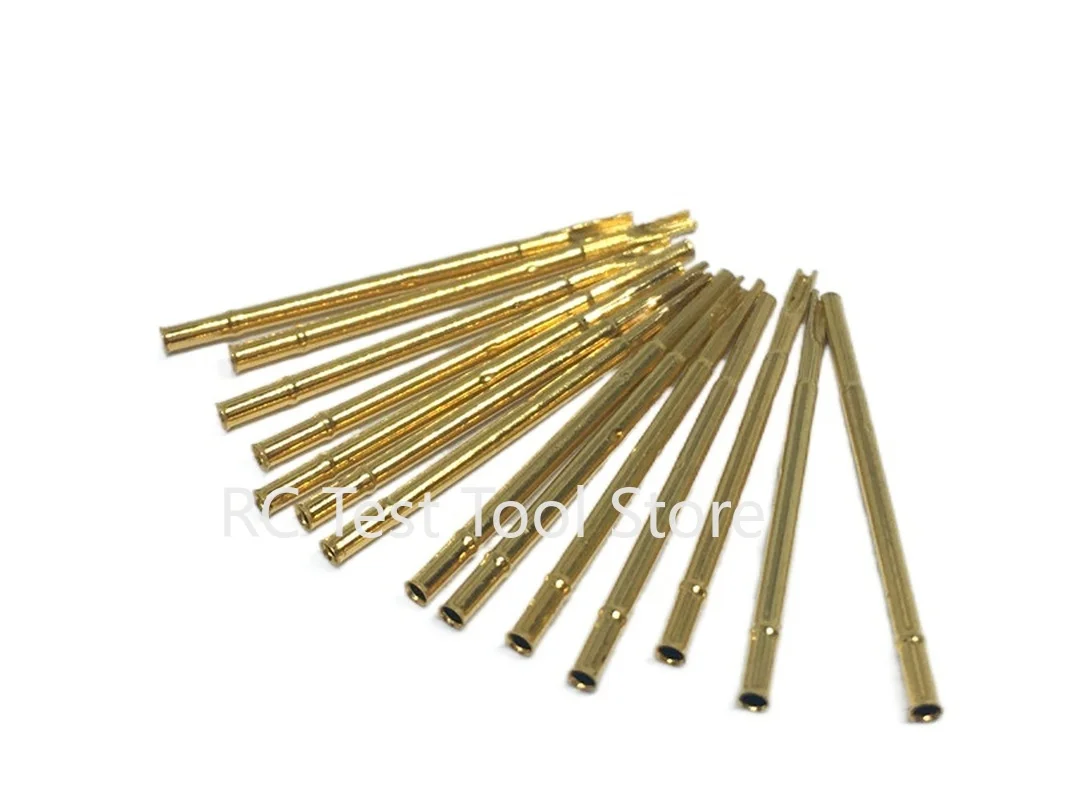 100 Stuks R50-1S Test Pin P50-B1 Vergaarbak Messing Buis Naald Mouw Soldeer Verbinding Sonde Mouw Lengte 17.5Mm Buitenste Dia 0.86Mm