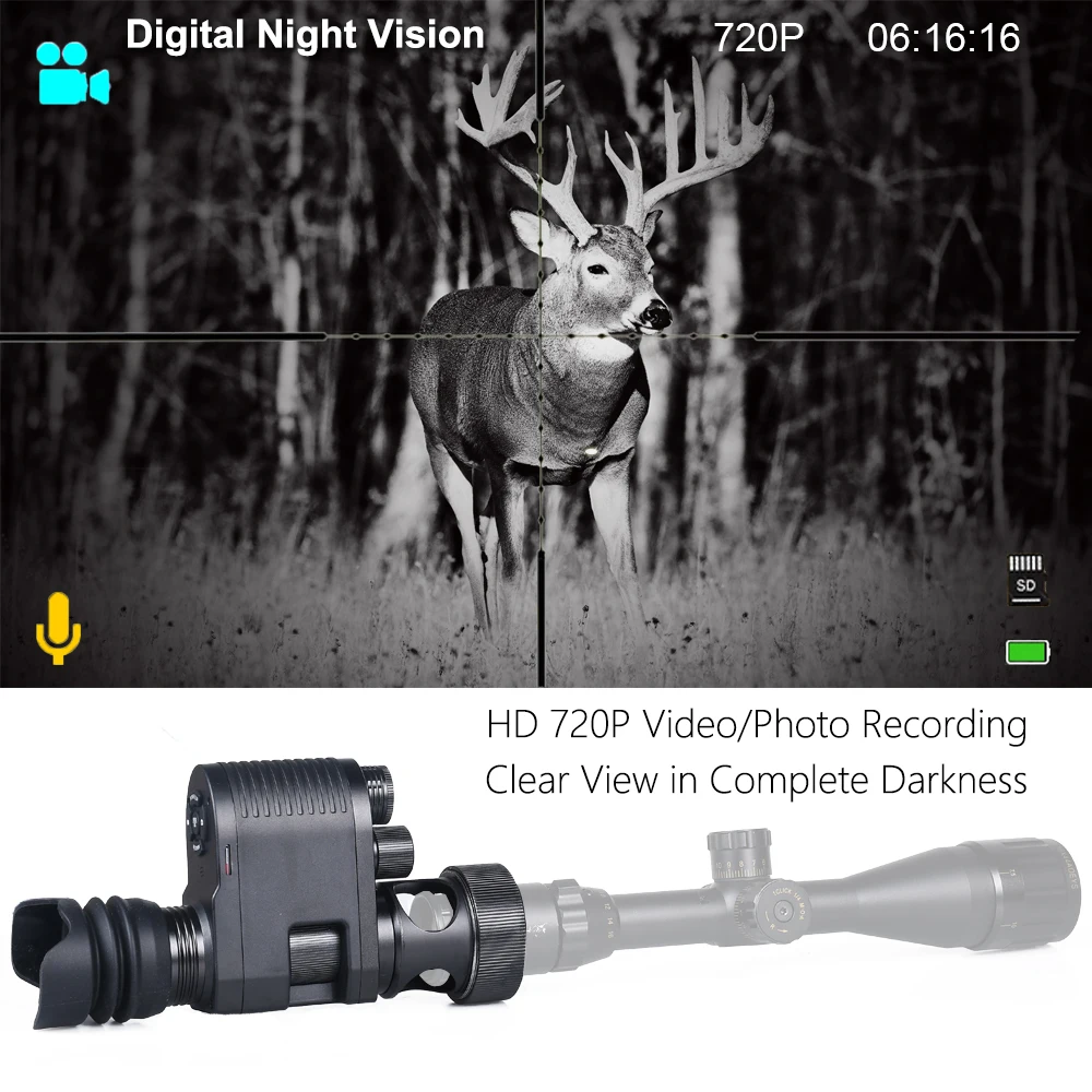 Megaorei 3 Night Vision Rifle Scope Hunting Camera Video Photo Record with 850nm Laser Infrared Optical Sight Hunting Cameras