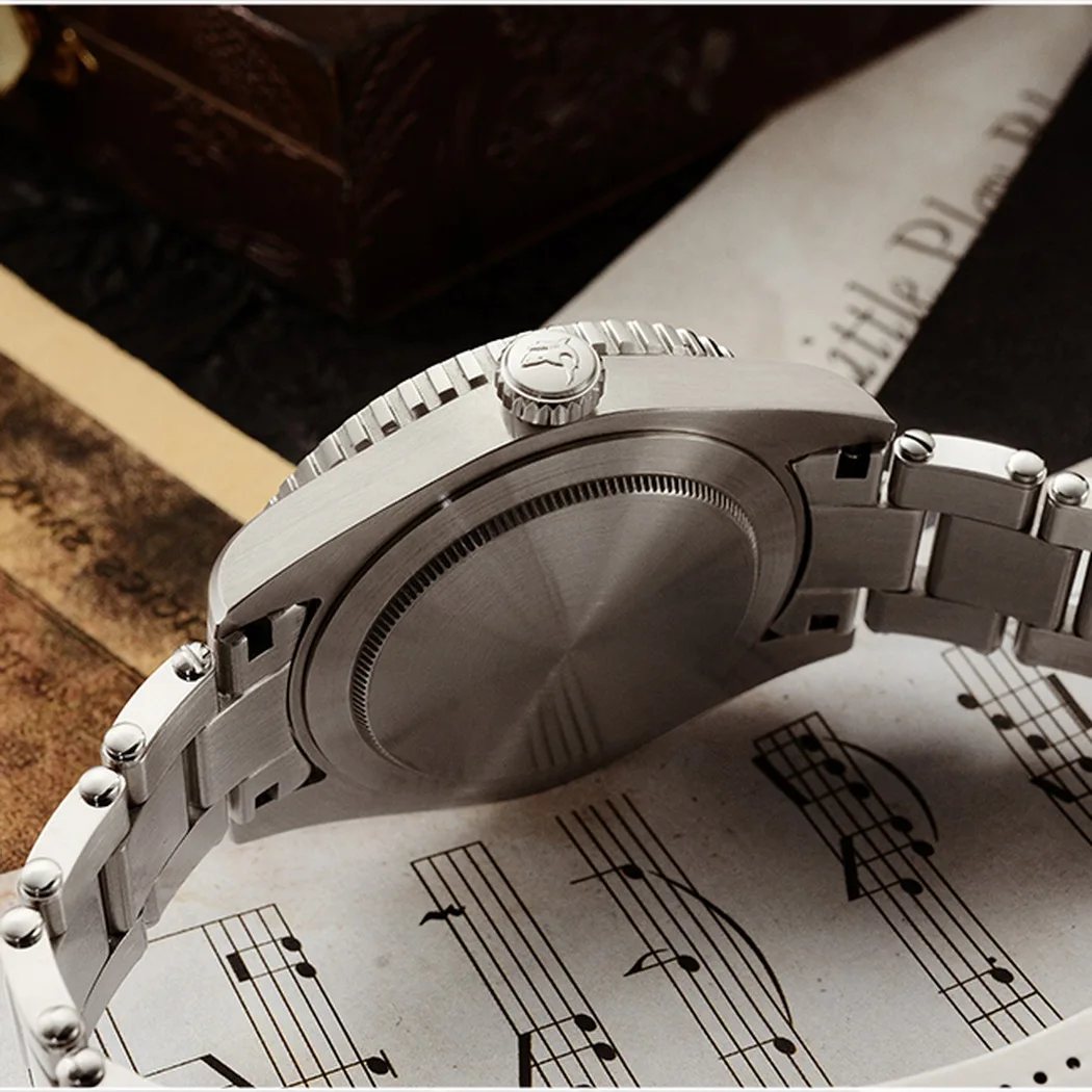 San Martin Men GMT Watch Mens Automatic Watches Water Ghost Mechanical Wristwatch 200M Waterproof Full Luminous Sapphire Bezel