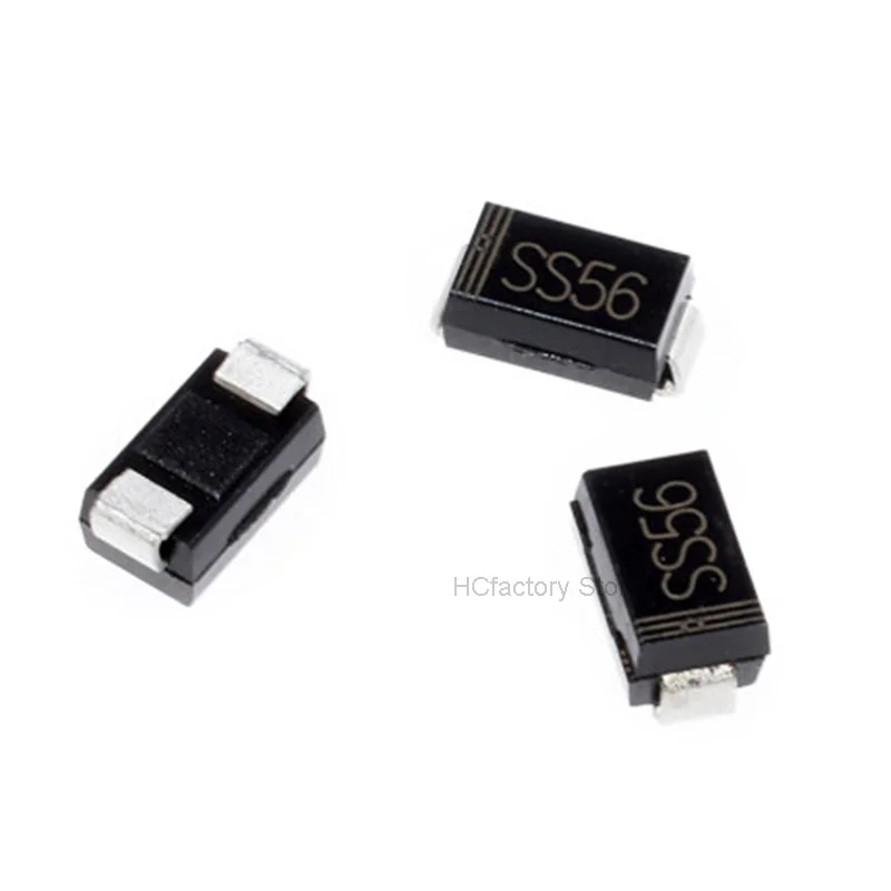 Новый оригинальный 50 UDS SS56 sr560 as 214aa 60V 5A SMA SMD диод Шоттки as 214ac оптовая продажа Универсальный список распределения