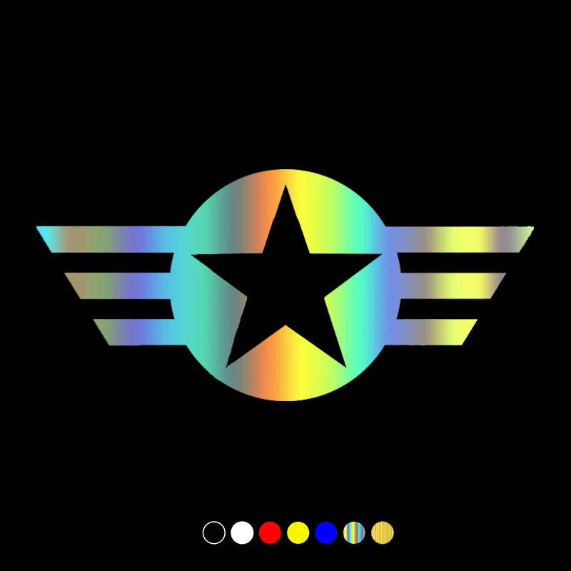 Die-Cut Vinyl Decal Army Star Air Force Navy Car Sticker Waterproof Auto Decors on Car Body Bumper