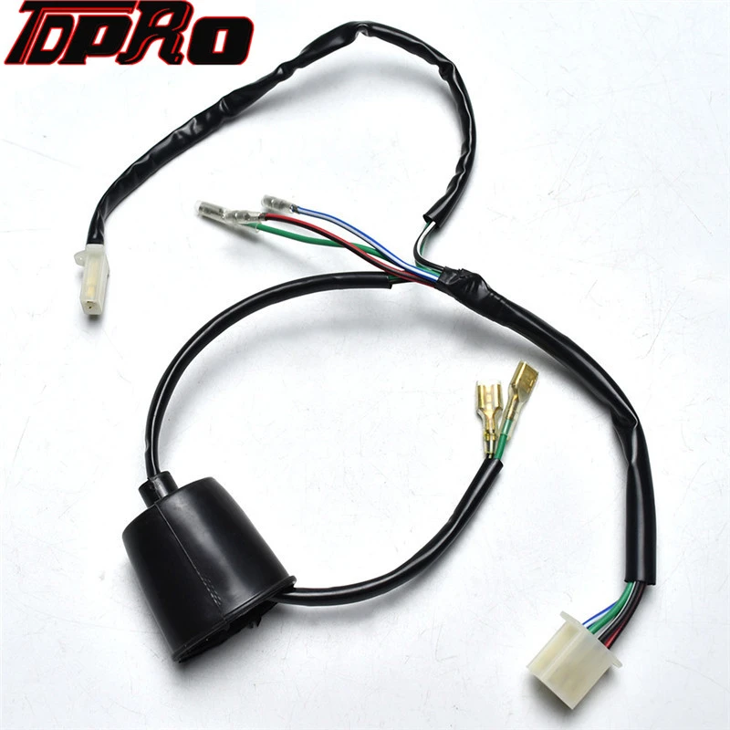 TDPRO Motorcycle Engine Wiring Harness Wire Loom  For 50cc 70cc 90cc 110cc XR50 CRF50 SDG Trail Thumpstar PIT Dirt Bike ATV Quad