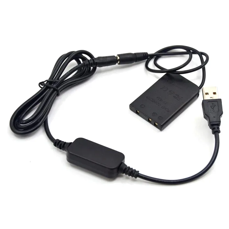 Adapter przewód zasilający USB + EP-62A łącznik DC EN-EL5 manekina bateria dla nikona Coolpix 3700 5200 5900 S10 S6100 P80 P90 P100 P500 P520