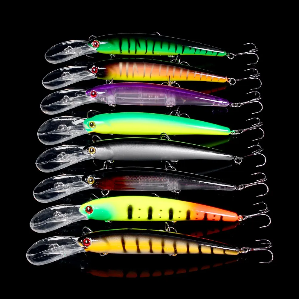 1 Stück 16,5 cm 21 g 6 # Haken Deep Diving Großer Minnow-Wobbler, künstlicher harter Köder, Kurbelköder, Barsch, Hecht, Zander, Barsch, Angelausrüstung – Detail 1