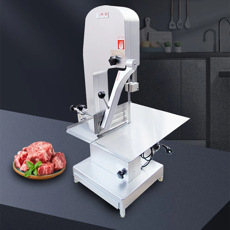 220VJ310 Bone Saw Cutting Machine Commercial Desktop Bone Chopping Meat Saw Machine Cutting Fish Trotter Steak