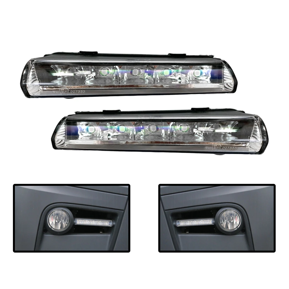 

LED Daytime Running Lights For Mercedes Benz Actros MP4 DRL Truck Front Signal Light White 9608201056 9608200956