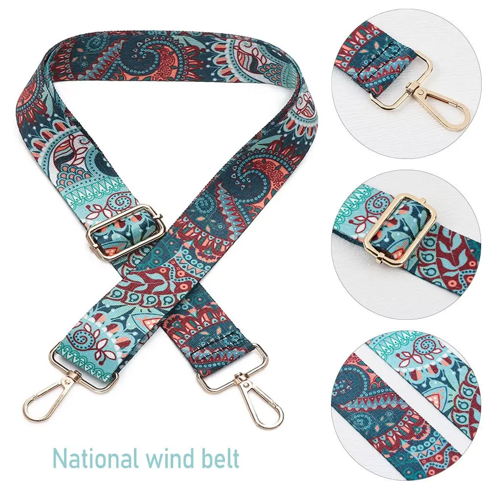 Mode Brede Vrouwen Verstelbare Schoudertas Riem Nylon Gekleurde Handtas Heuptas Riem