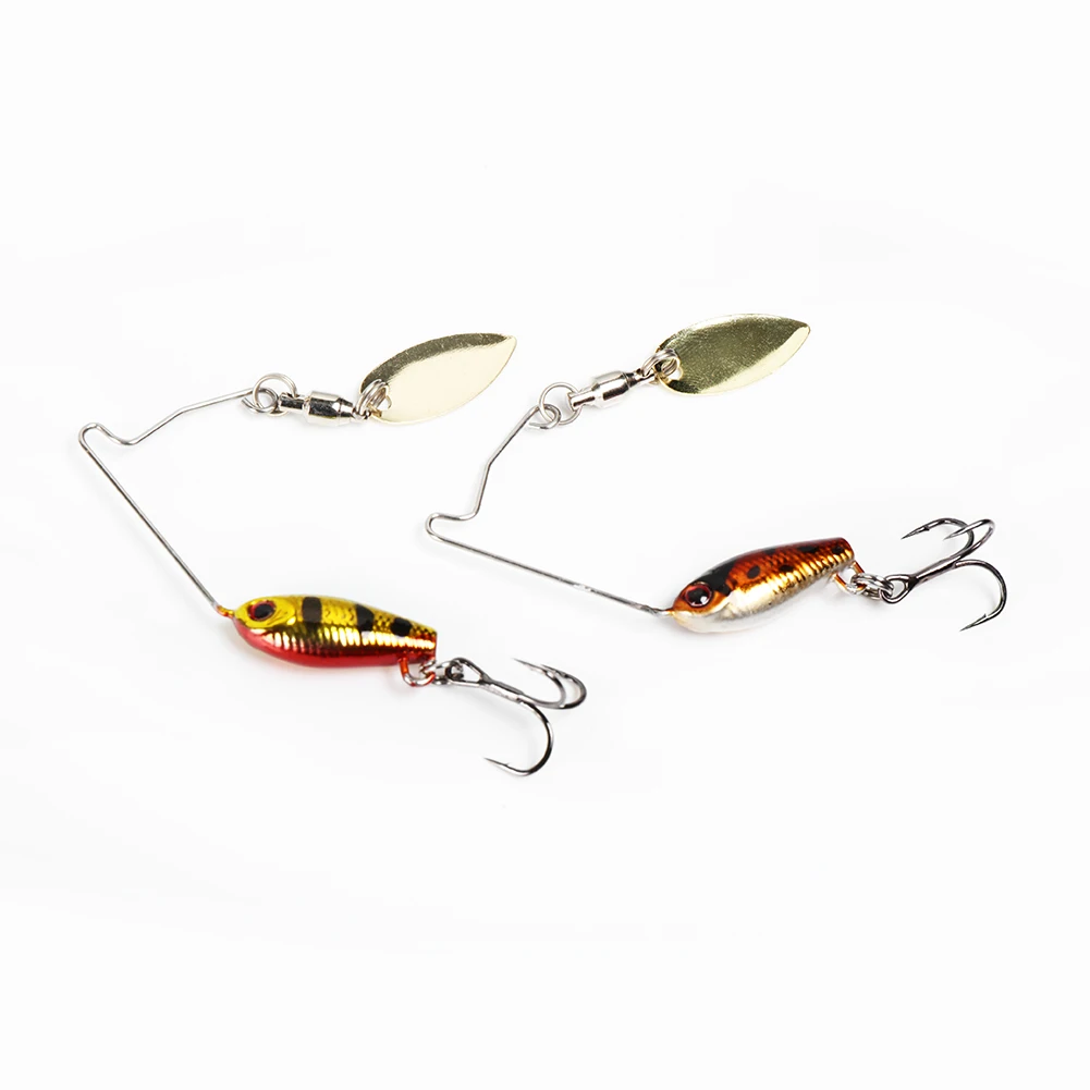 BassLegend Fishing Lure Area's Metal Blade Shad Tailspin Micro Spinnerbait Bass Pike Trout Chub Perch Jigging Spoon 3.5g 5.5g 7g