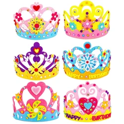 Non-Woven Crown Hat Headwear Children Kindergarten Creative DIY Handmade Toy Material Package Kid Education Craft Toy