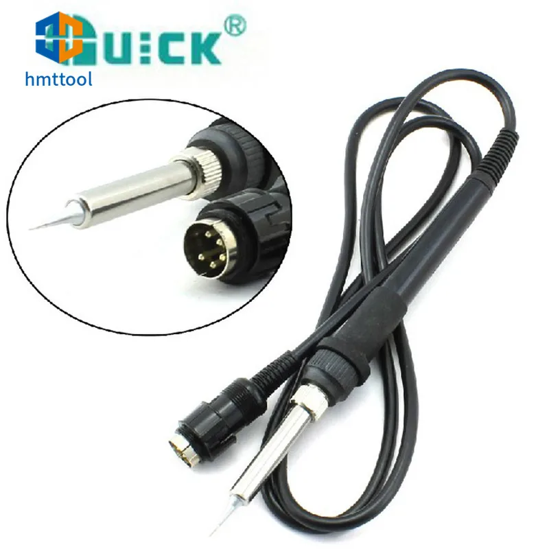 50W 24V Original QUICK 907A Soldering Iron Handle For 969A / 936 A / 706W / 705 / 700 Soldering Station Repair Tools