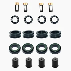 4sets Fuel Injector Service Repair Kit Seals Filters Caps For Mazda RX-7 1.3L CSKDO64 87-88 #195500-1350 195500-20409(AY-RK059)
