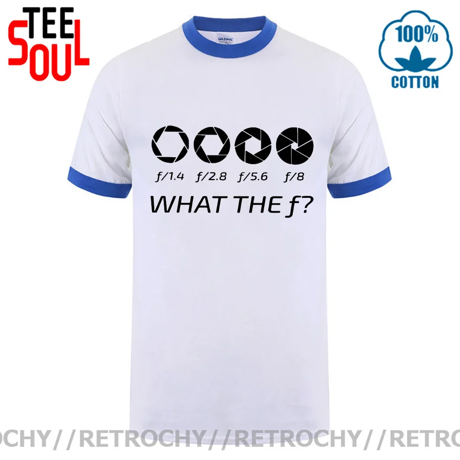 Retrochy What The F Photographer T shirt for men Funny Photograph T-shirt Professional Cameraman tshirt camiseta Casual Tops Tee