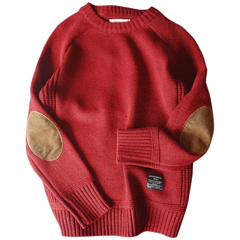 Sweater For Men Autumn Winter Printed Knitted Tops Long Sleeve Retro Casual Style Stripe Pullover Jumpers Male Warm Sweaters