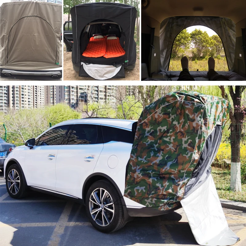 Car Rear Roof Outdoor Equipment Camping Tent Canopy Tail Picnic Awning For Nissan X-Trail Qashqai Kicks Murano Tiida Juke