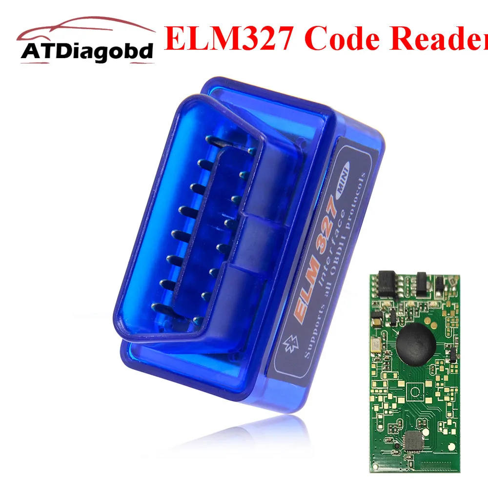 Новый мини ELM327 Bluetooth V2.1 OBD2 автомобильный диагностический сканер ELM 327 Bluetooth для Android/Symbian для протоколов OBDII 3 цвета