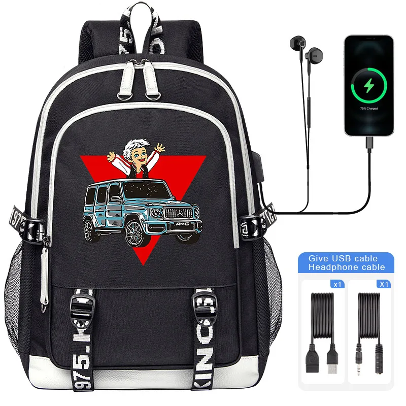 а4 мерч рюкзак children school backpacks cartoon а4 print Boy Girl Book Bags New Design USB Charging Men women Travel Bag