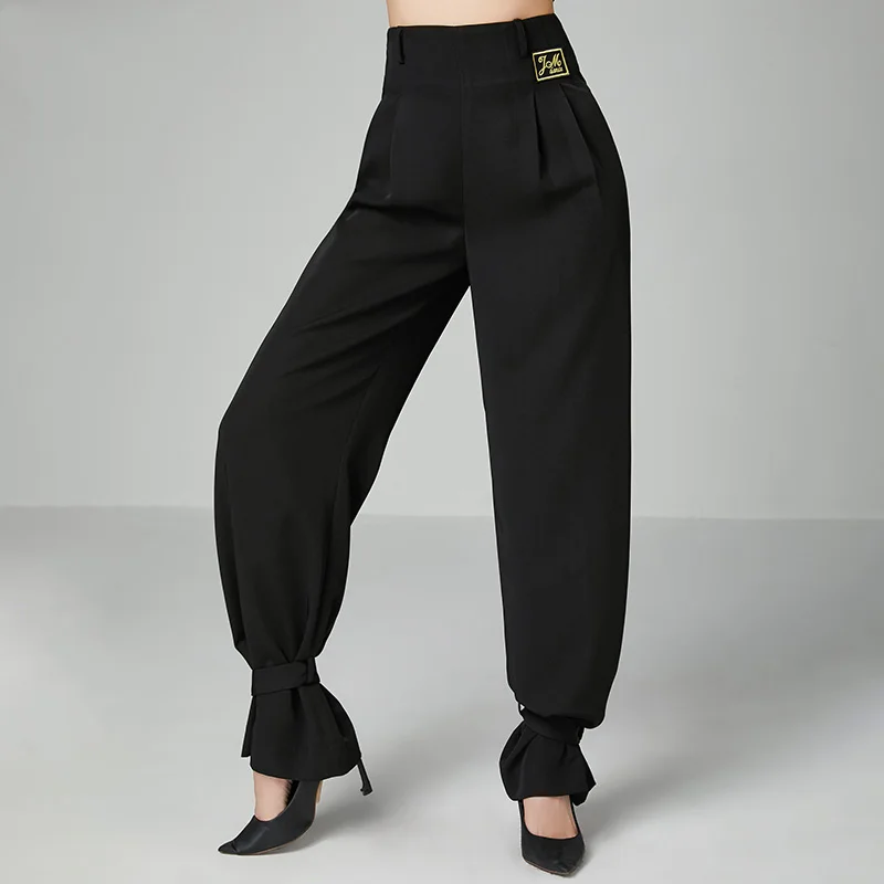 Latin Dance Pants New Square Dance Ballroom Dance Practice Clothes Fashion Beam Feet Women Long Trousers