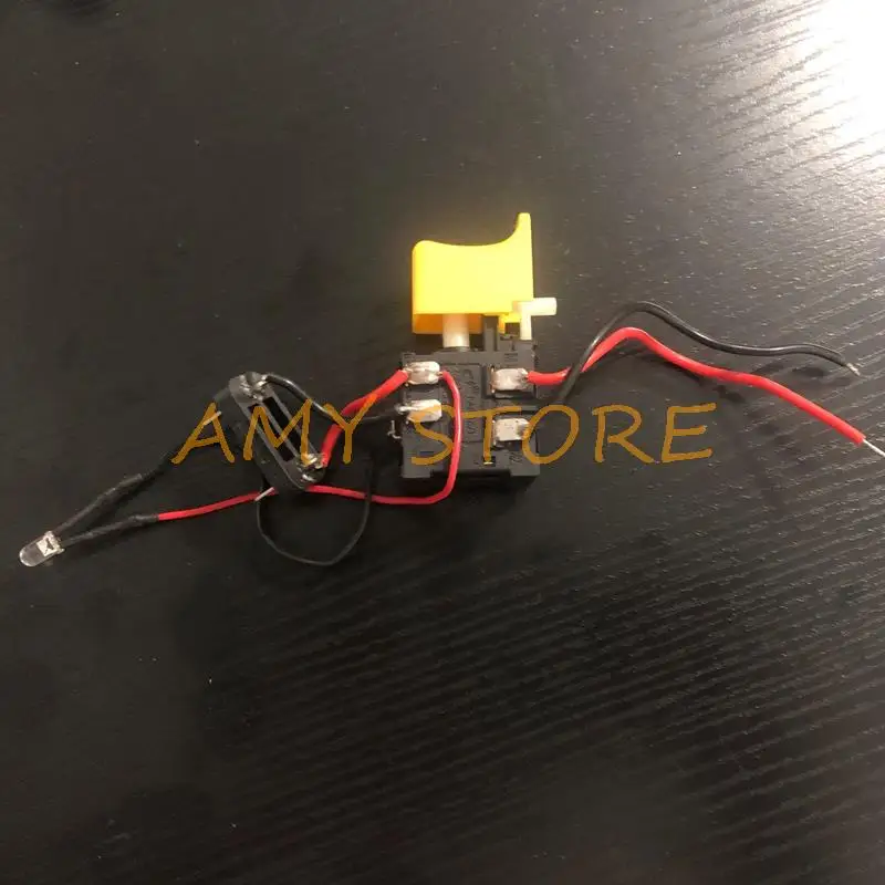 1Pc 7.2-24V 12A per batteria al litio Trapano a batteria Interruttore di controllo della velocità Trapano elettrico Interruttore a grilletto con piccola luce
