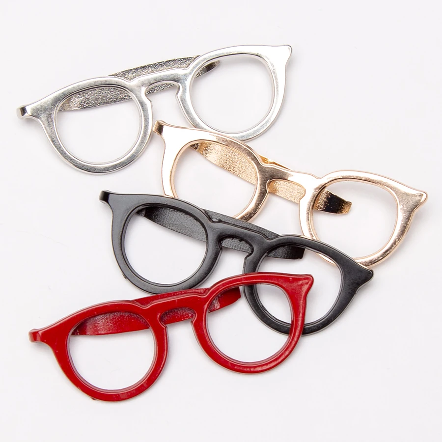 Nowy spinka do krawata dla mężczyzn Solid Fashion Style Glasses Tone Bar Praktyczne zapięcie do krawata Akcesoria Męskie Prezent Czarny Czerwony Spinki do krawata